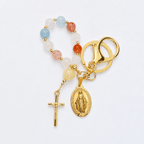 Rosary Decade Charm Keychain