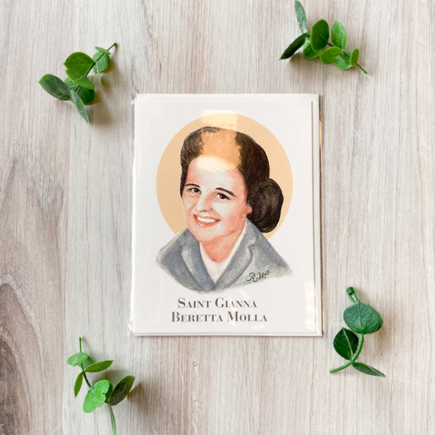 Saint Gianna Beretta Molla Notecard with Envelope
