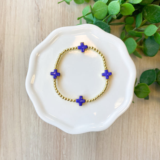 Lucy Cross Bracelets CK Purple