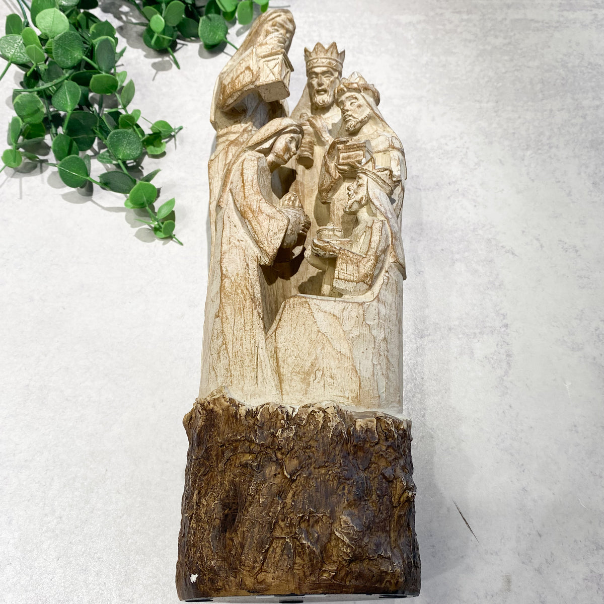 Woodcut Three Kings Nativity