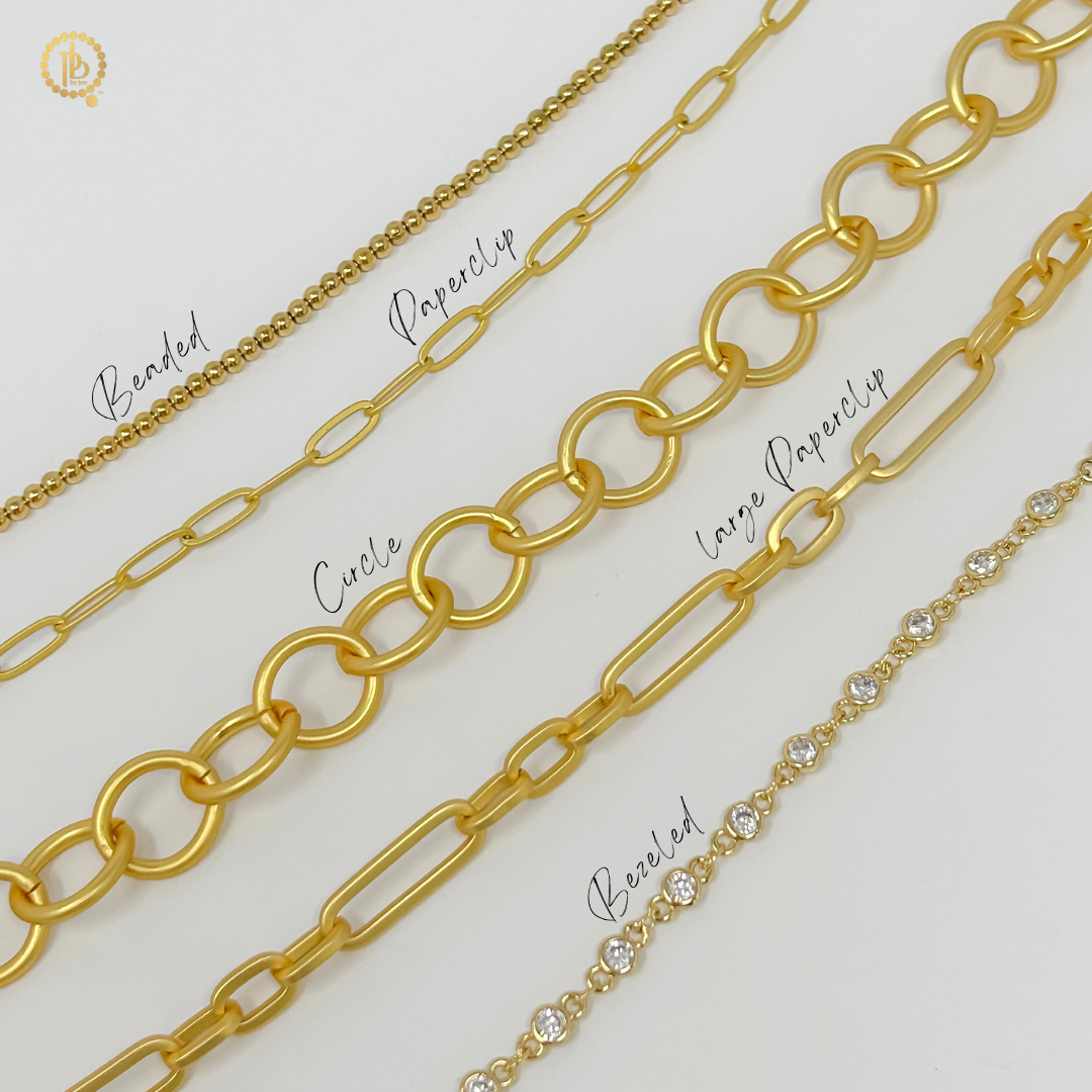 18" Matte Gold Paperclip Necklace with Large Gold Sacred Heart Cross