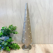 18" Silver Mercury Glass Pearl Trees