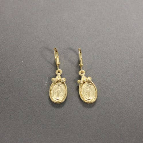 ER03 Virgin Mary Religious Earrings