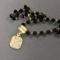 N131J  Religious Square 4 way Cross Necklace