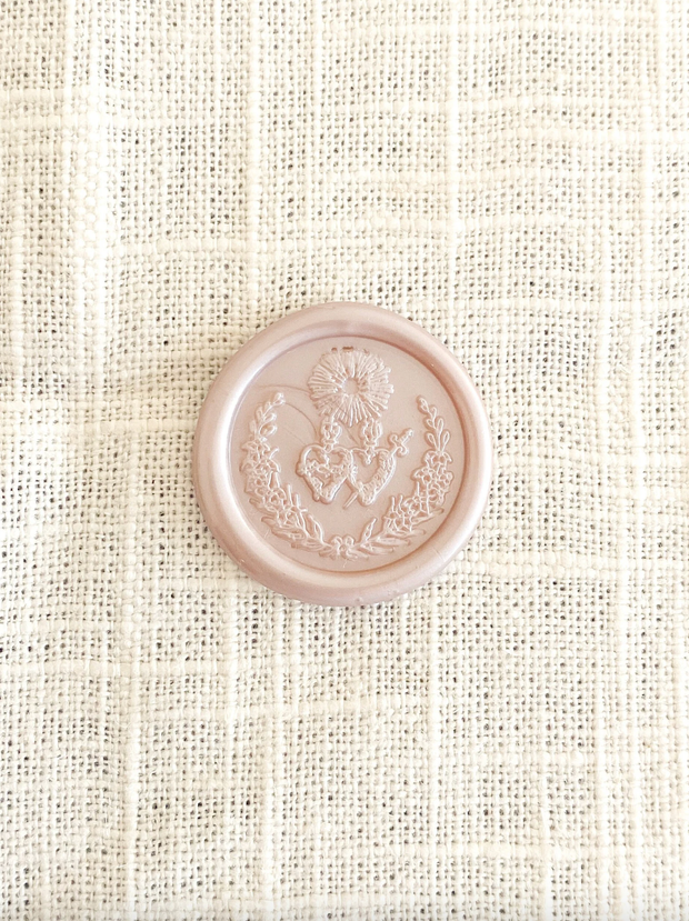 Catholic Wax Seals, Sacred Heart of Jesus, Immaculate Heart of Mary - 10 pack