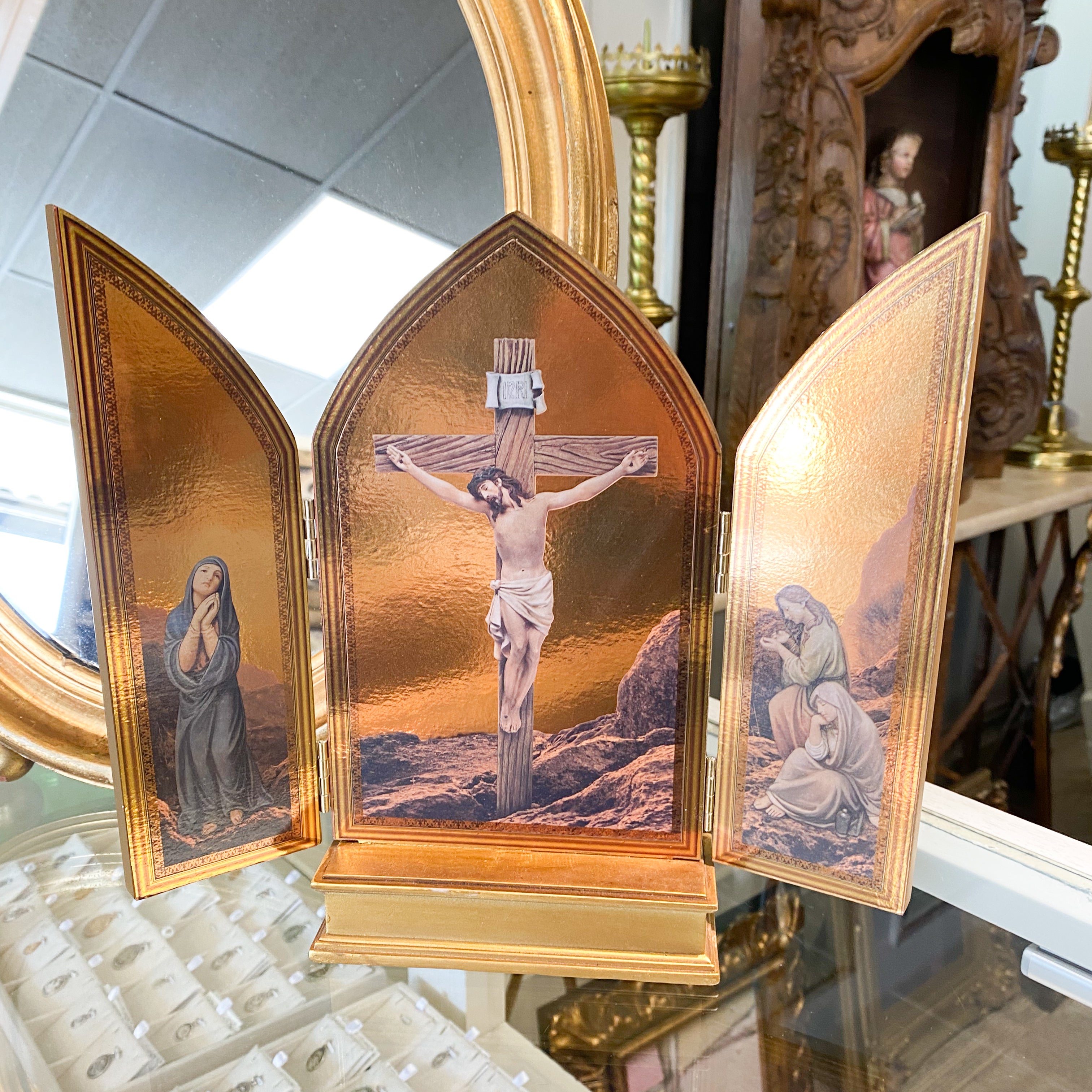 10" Crucifixion Triptych