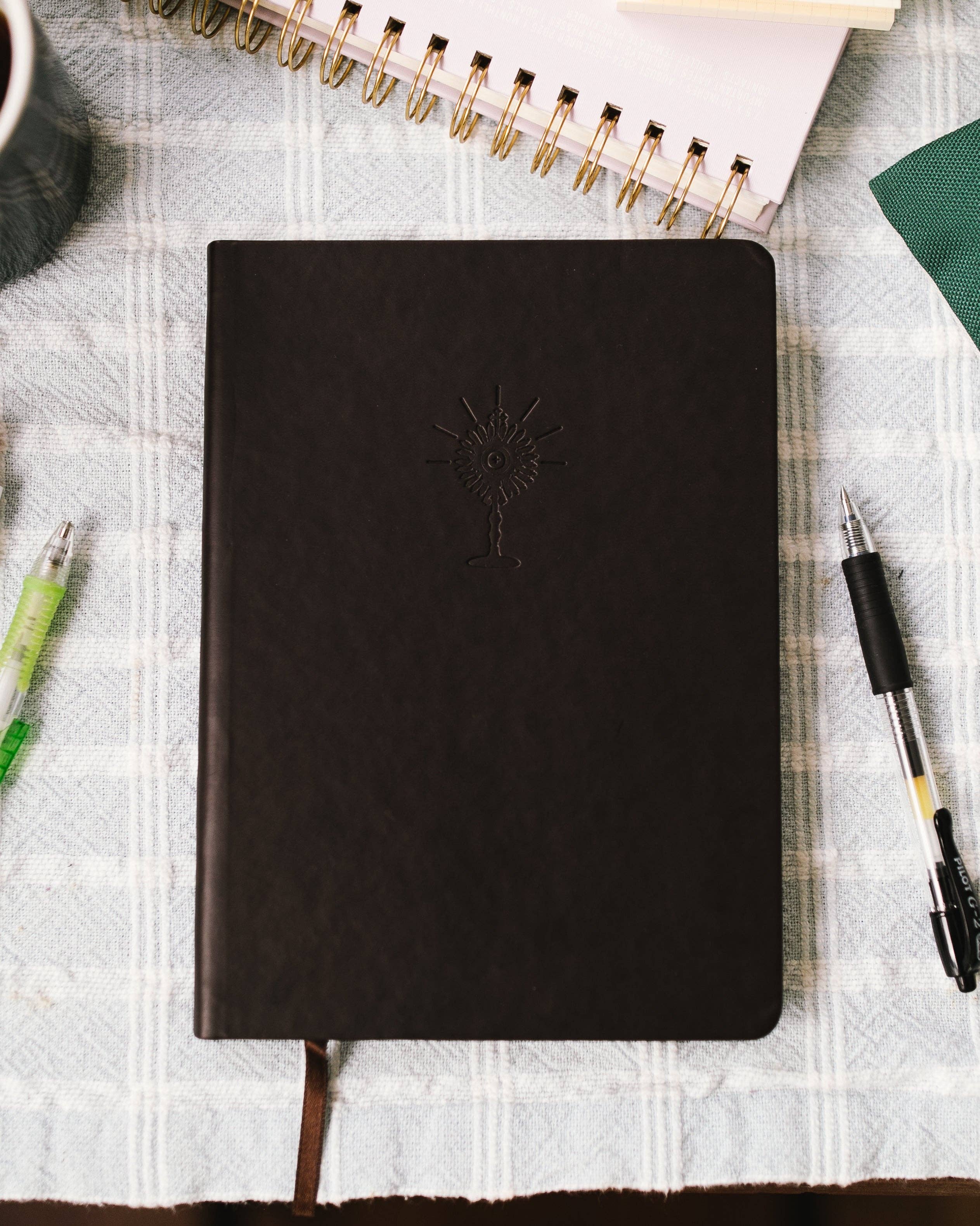 Eucharist Notebook - Dark Brown Embossing