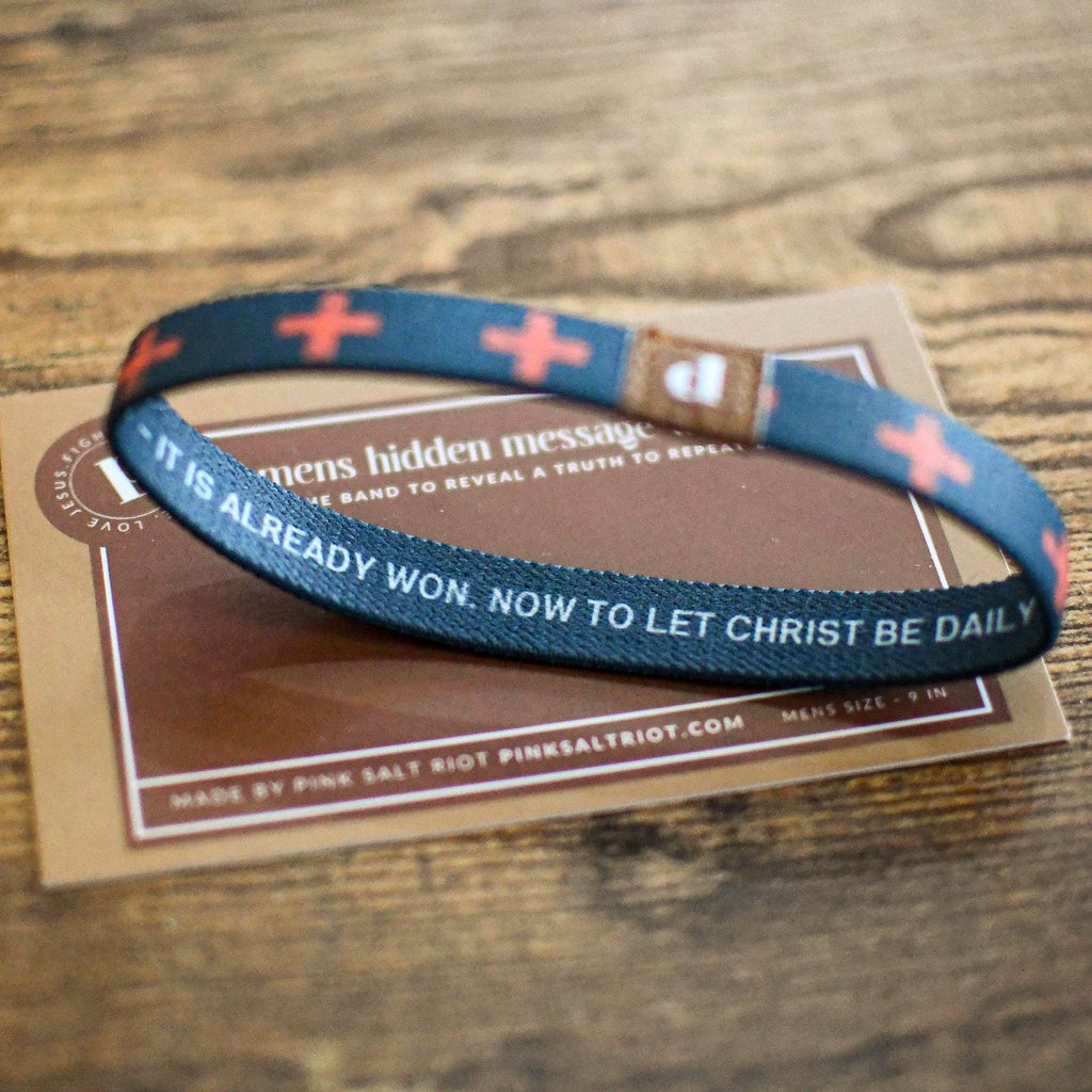 The Cross is the Victory Elastic Mens TruthBand Large