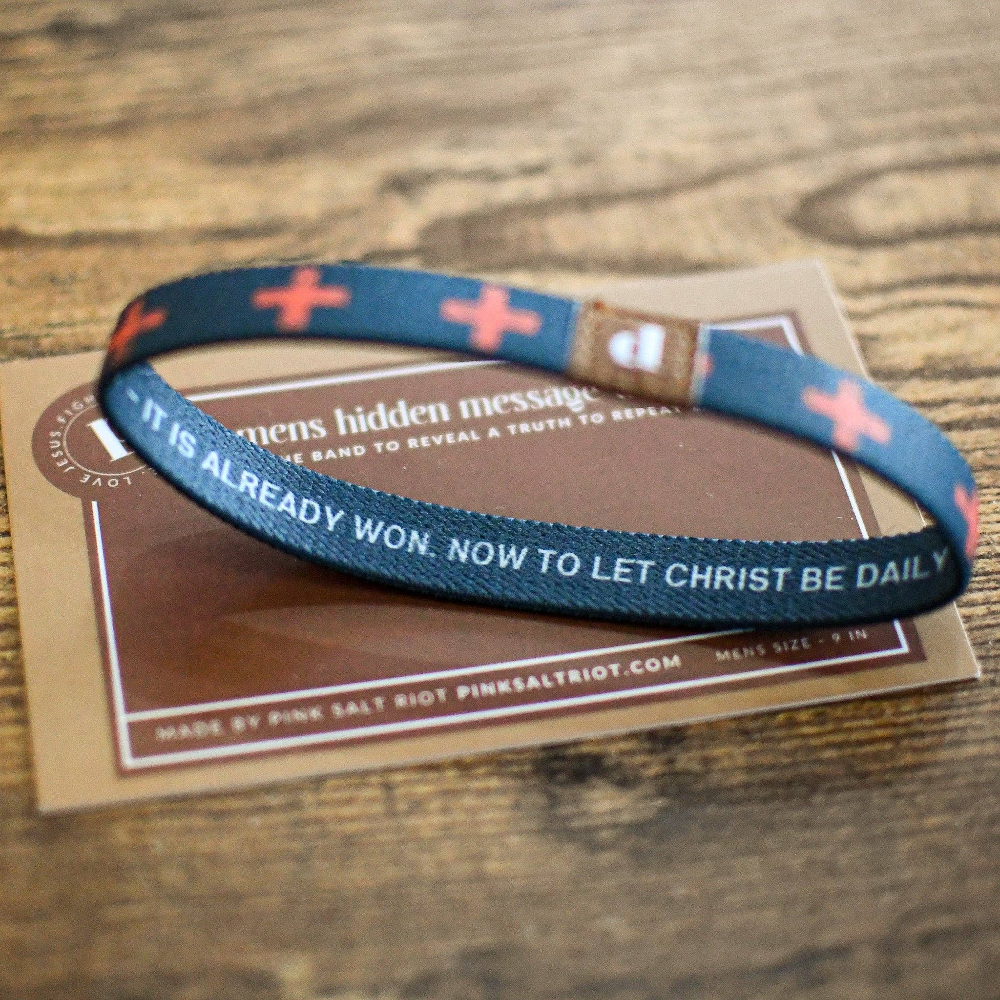 The Cross is the Victory Elastic Mens TruthBand Large