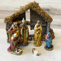 Nativity Set With Stable, 7-Piece Set