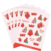 Holy Family Hearts Sticker Sheet Pack