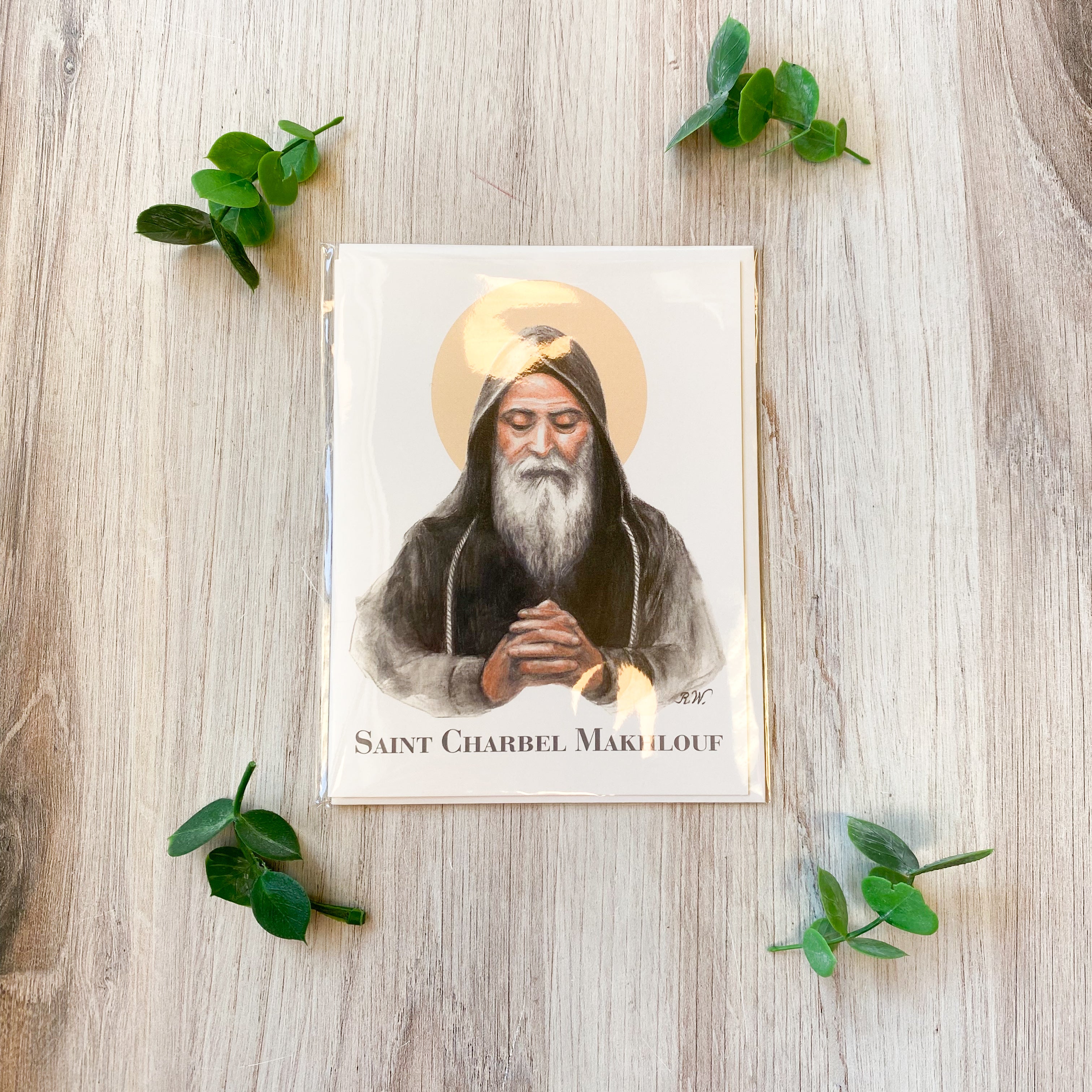 Saint Charbel Makhlouf Notecard with Envelope