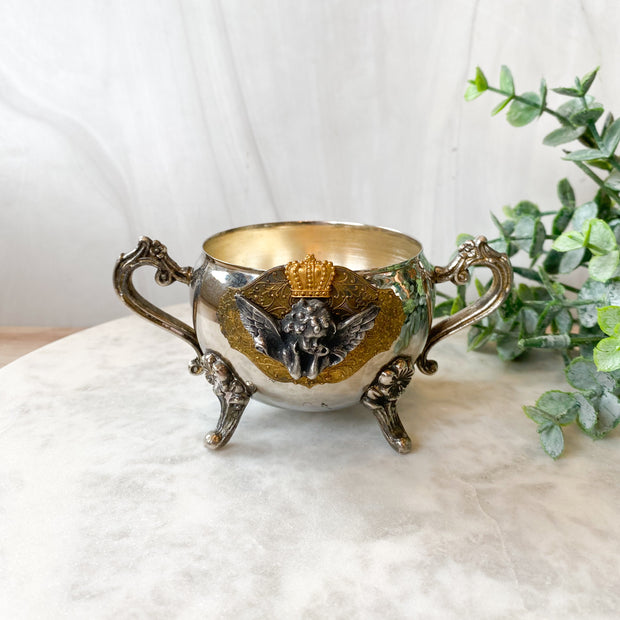 Vintage Silver Cherub Dish