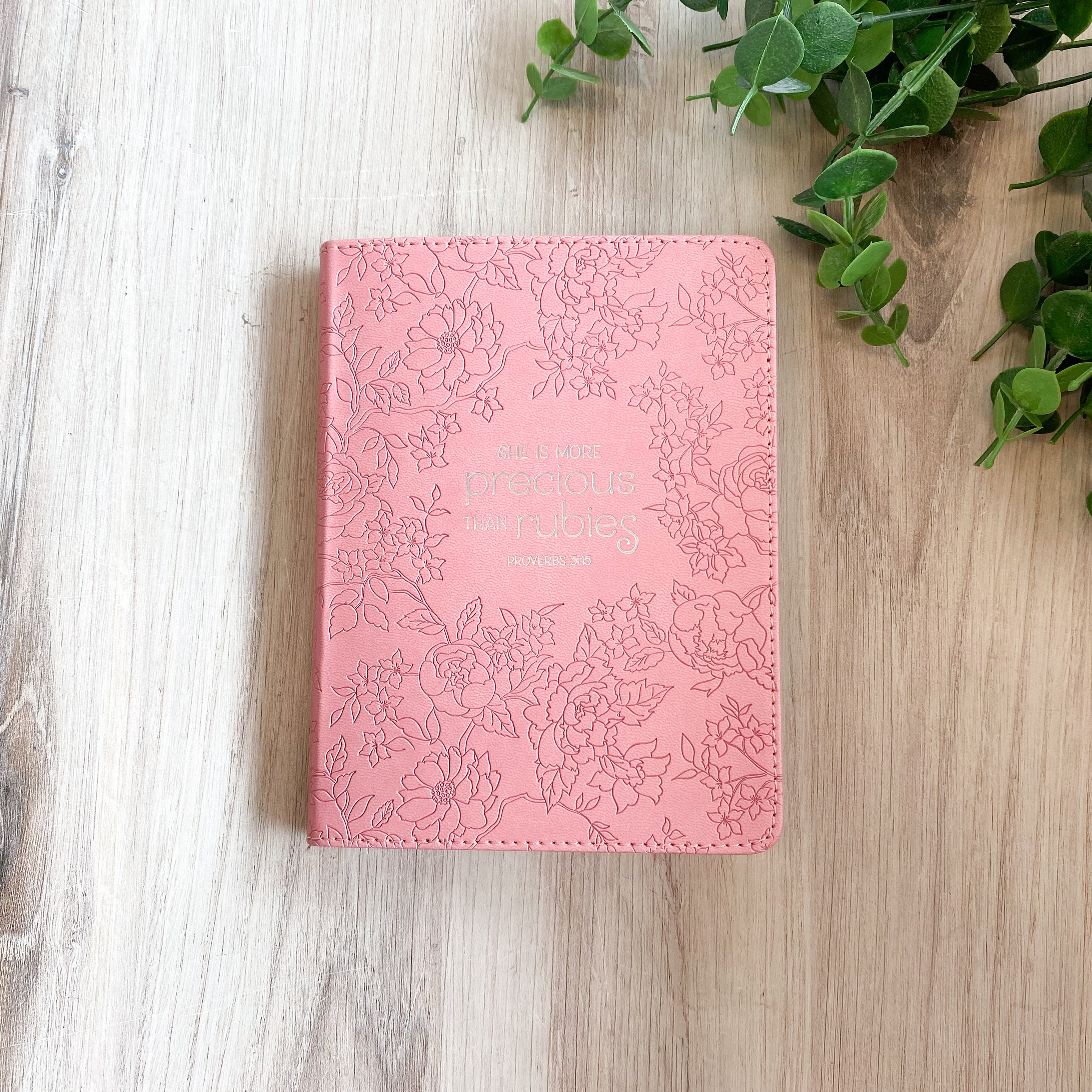 Journal Handy Pink More Precious Than Rubies Prov. 3:15