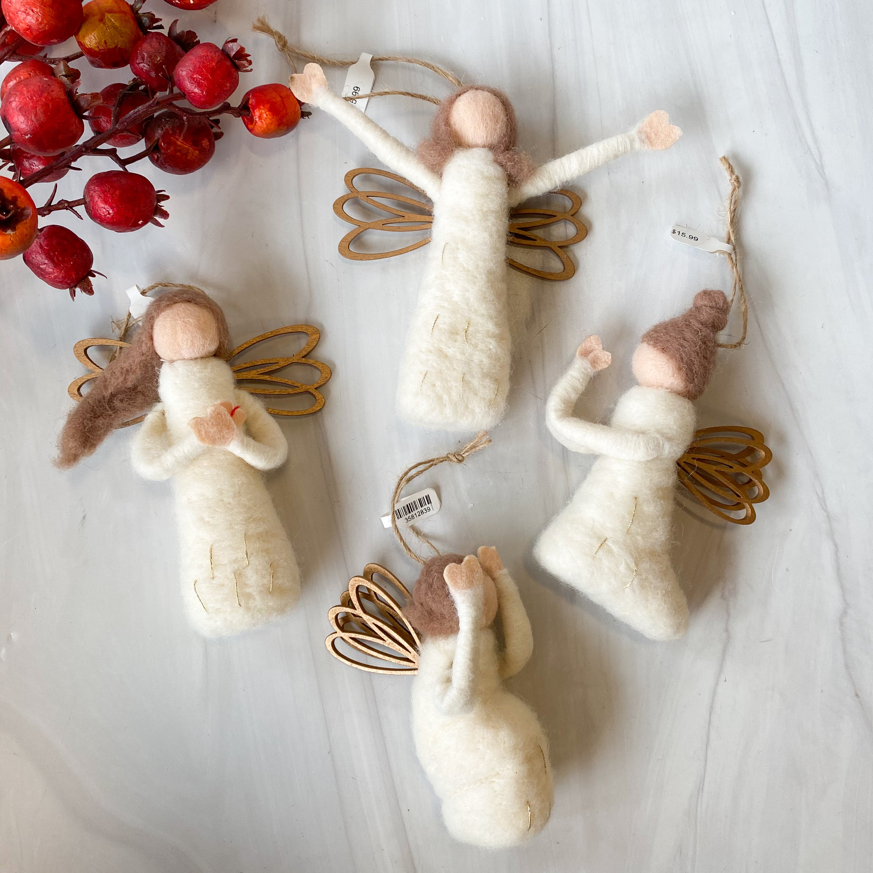Wool Felt Angel Ornament