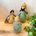 4"H-6-1/2"H Wool Felt Wise Man/Baby Jesus Ornament, 3 Styles