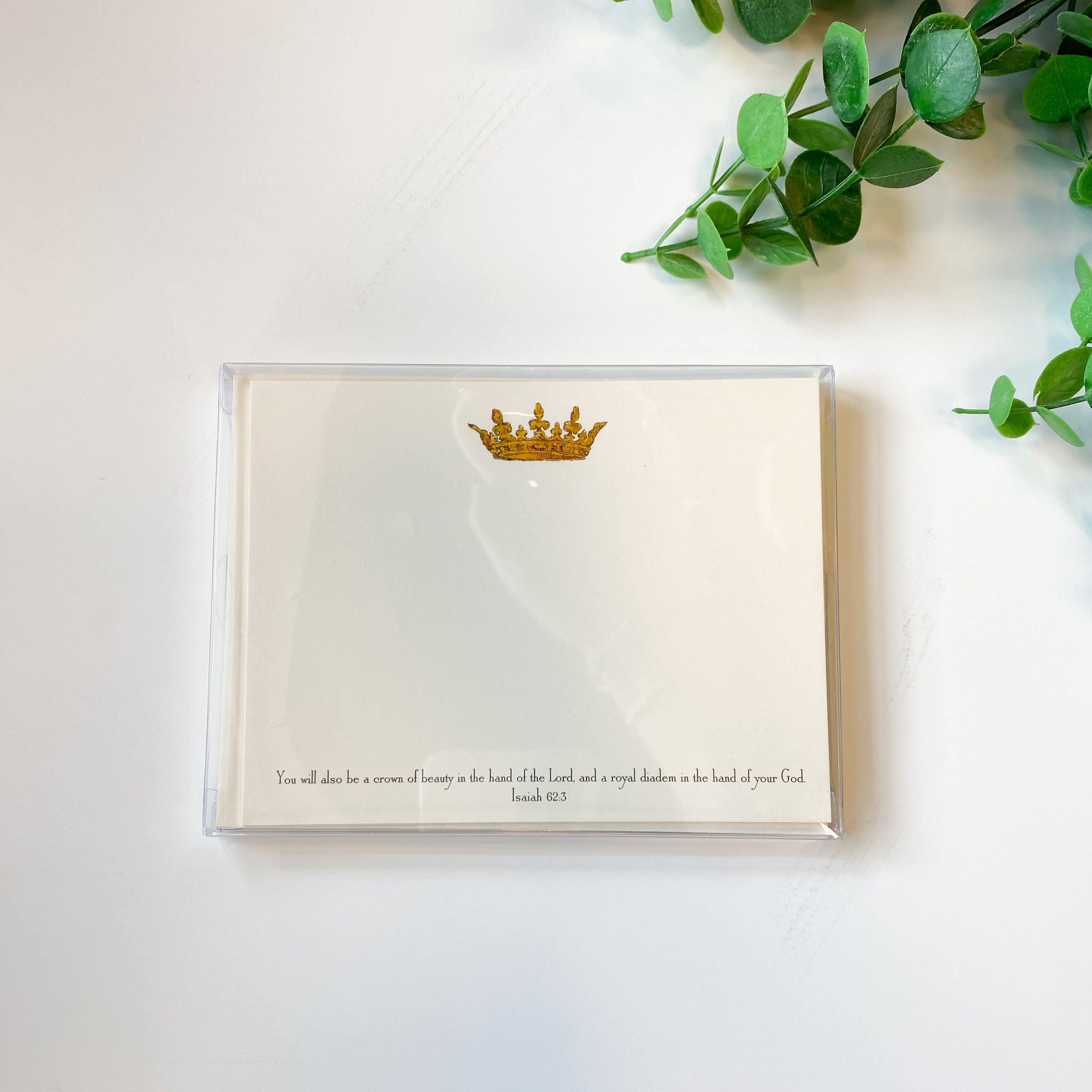 Flat Card/Envelope - Crown with Isaiah