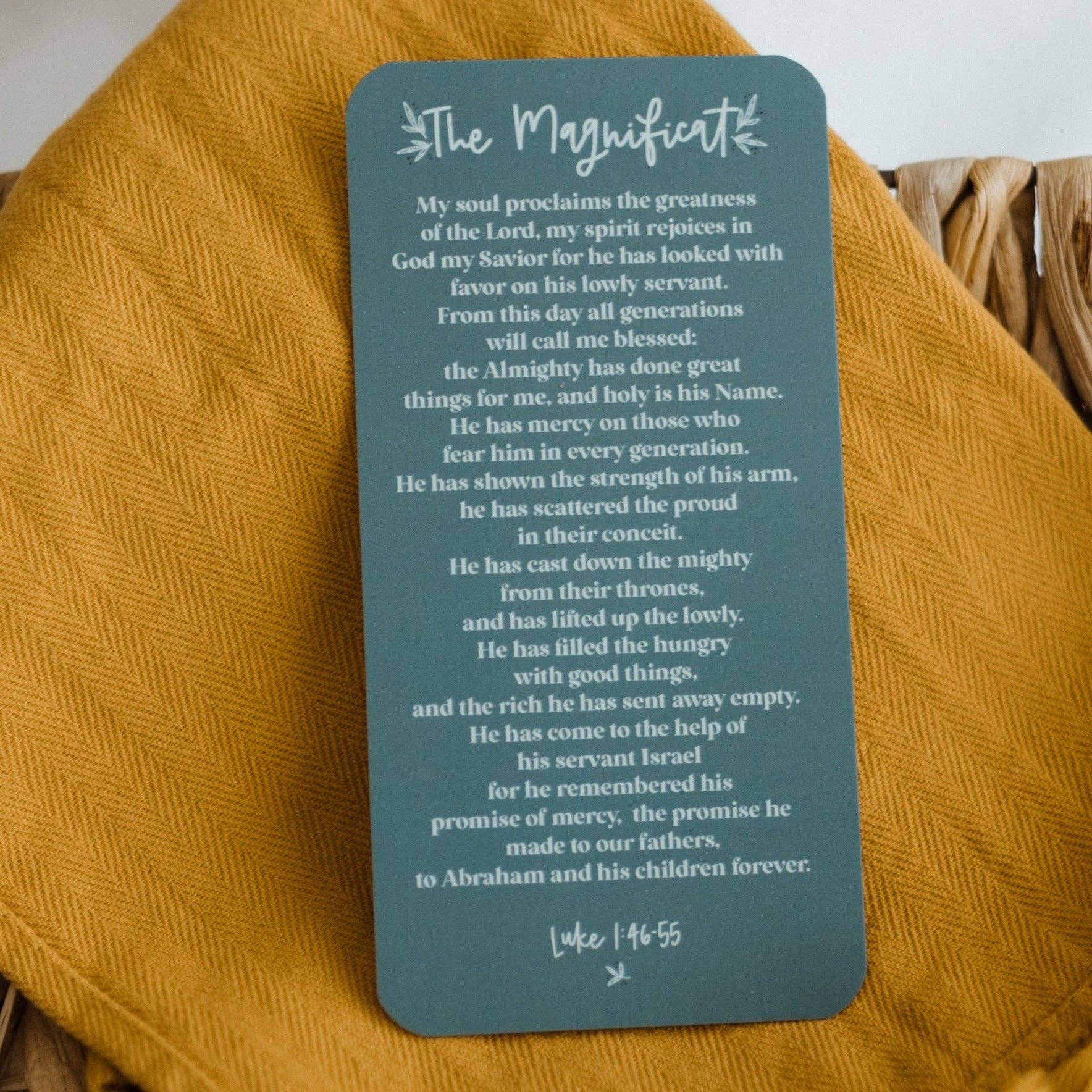 The Magnificat Prayer Card