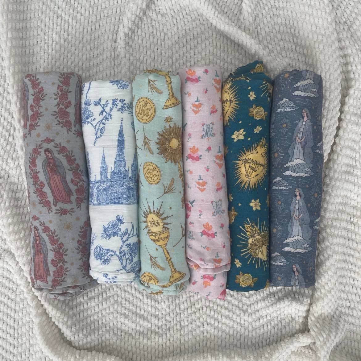 Lourdes Swaddle Blanket