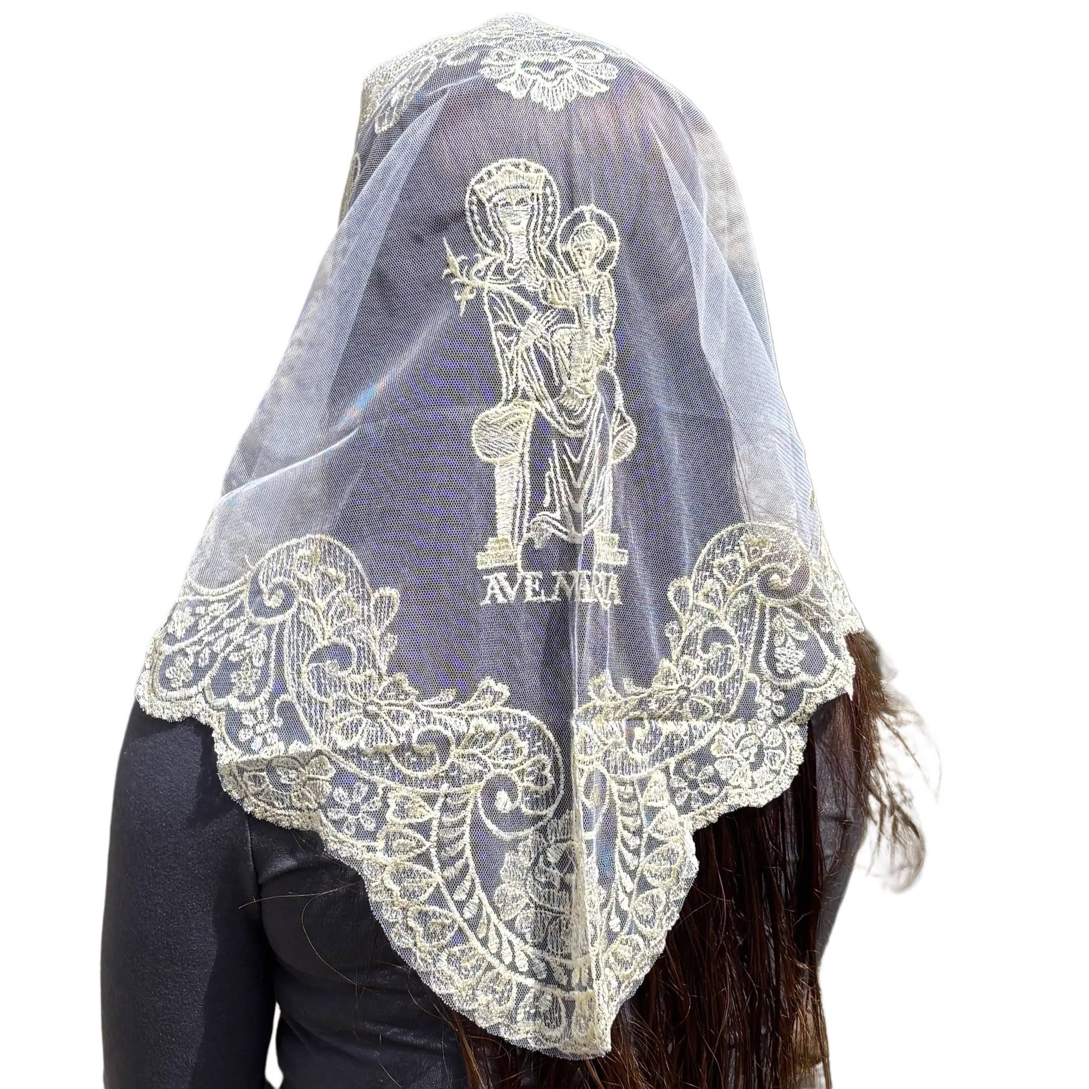 Ave Maria Veil - CREAM