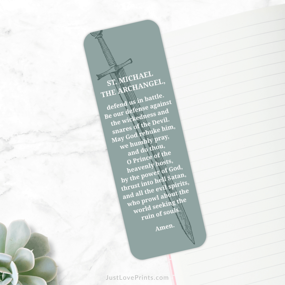 St. Michael Prayer Bookmark