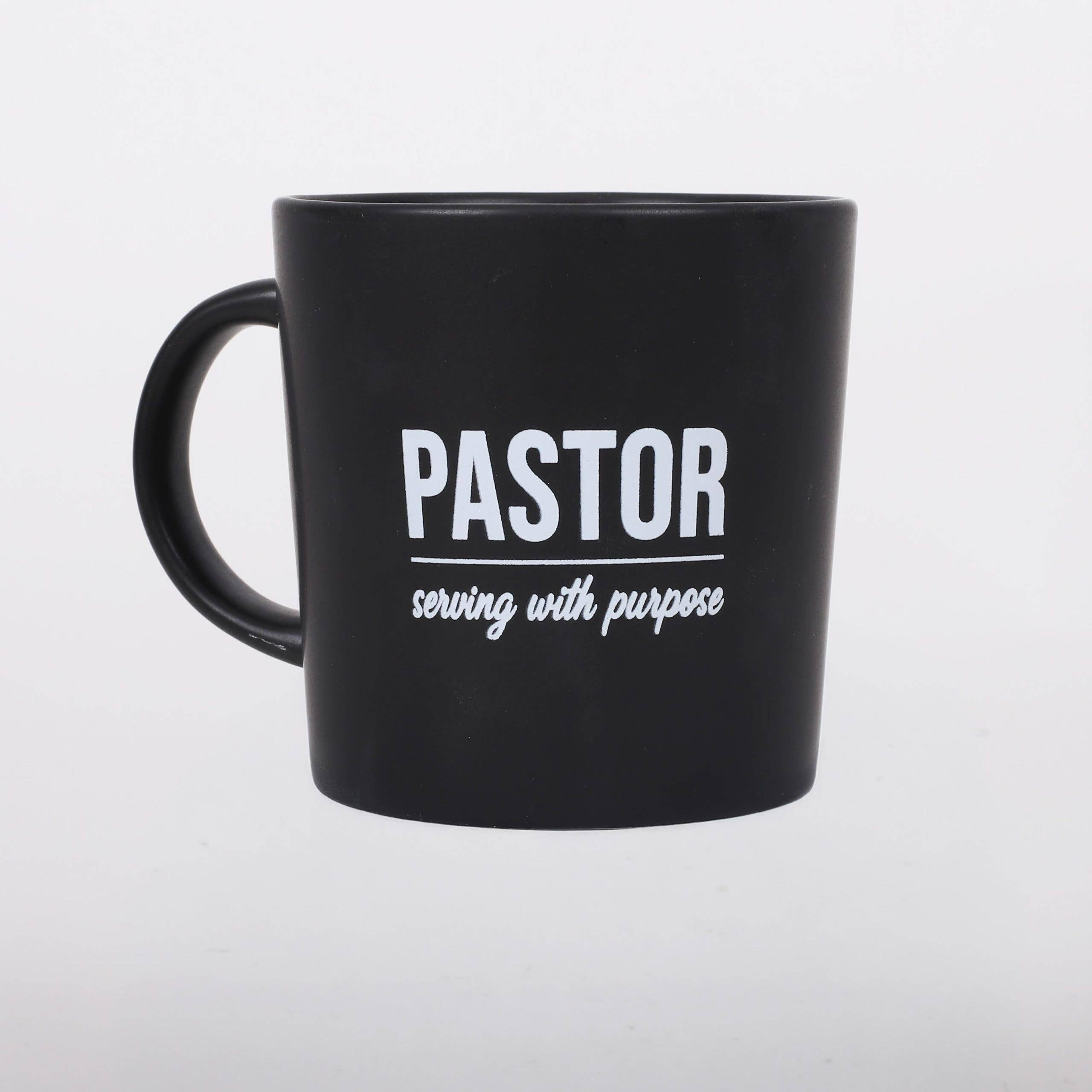 Mug Pastor Serving Black 12 Oz