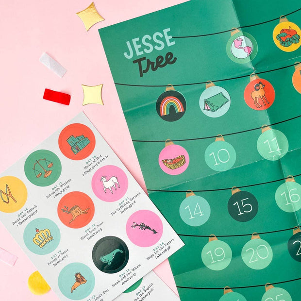Jesse Tree Advent Sticker Calendar