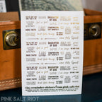 Gold Foil Tiny Reminders Sticker Sheet