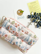 Our Lady of Lourdes lightweight waterproof puffer pouch
