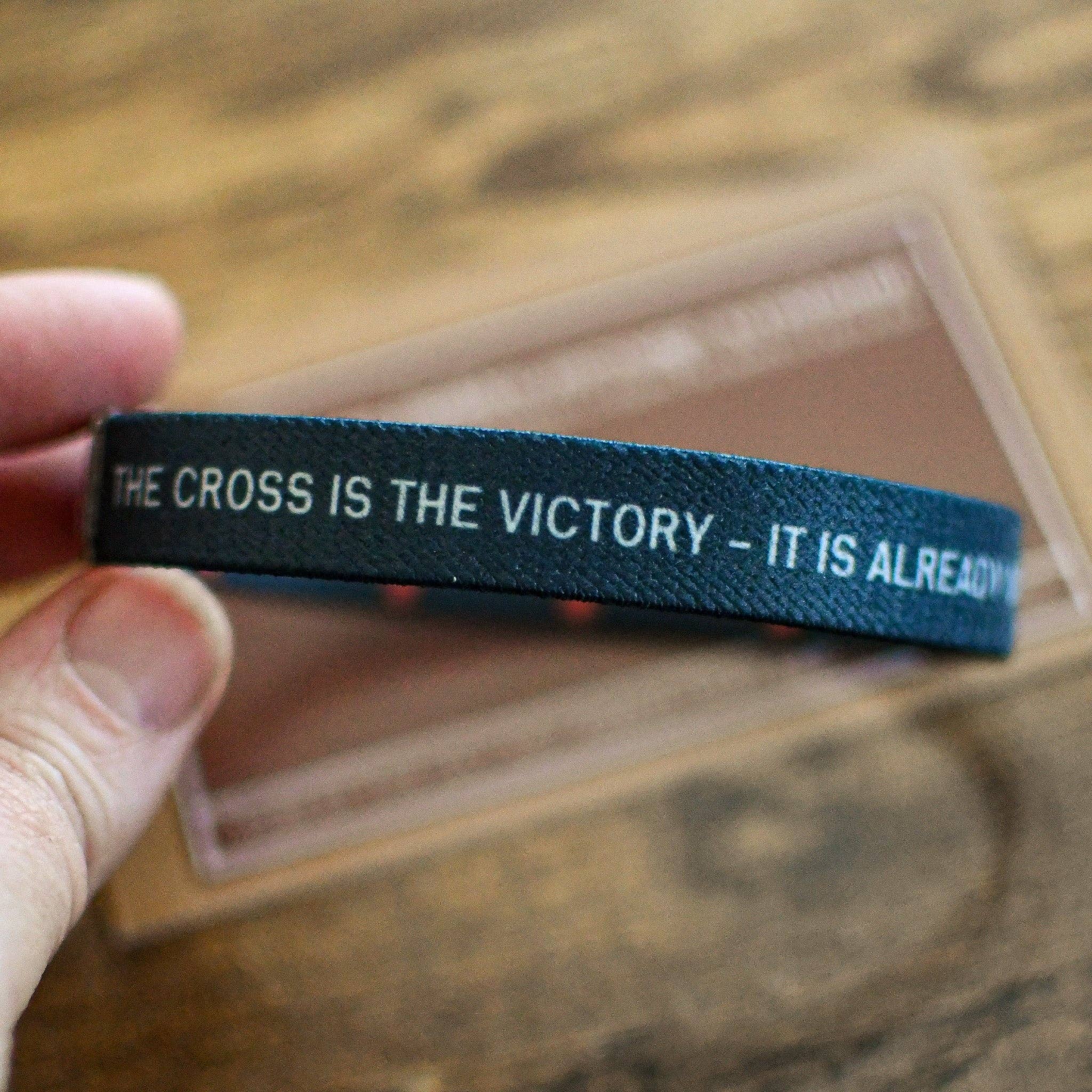 The Cross is the Victory Elastic Mens TruthBand Large