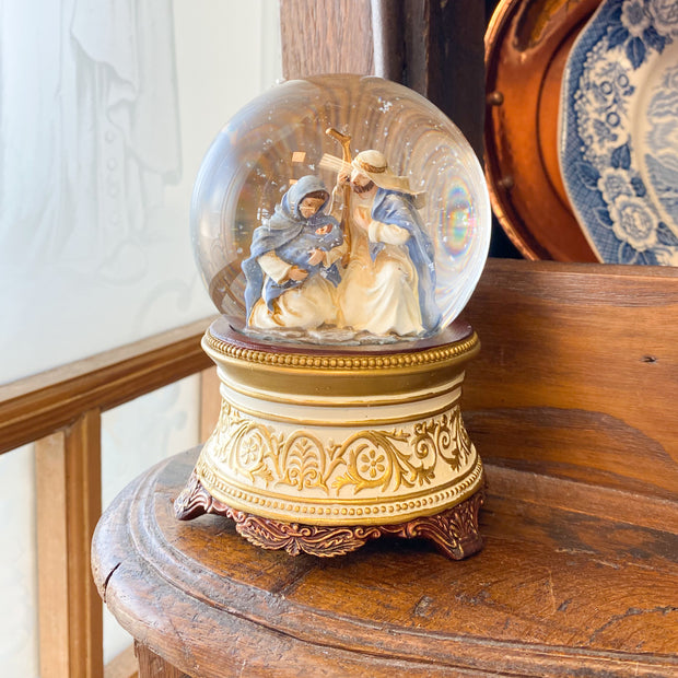 5.75"H Holy Family Musical Dome