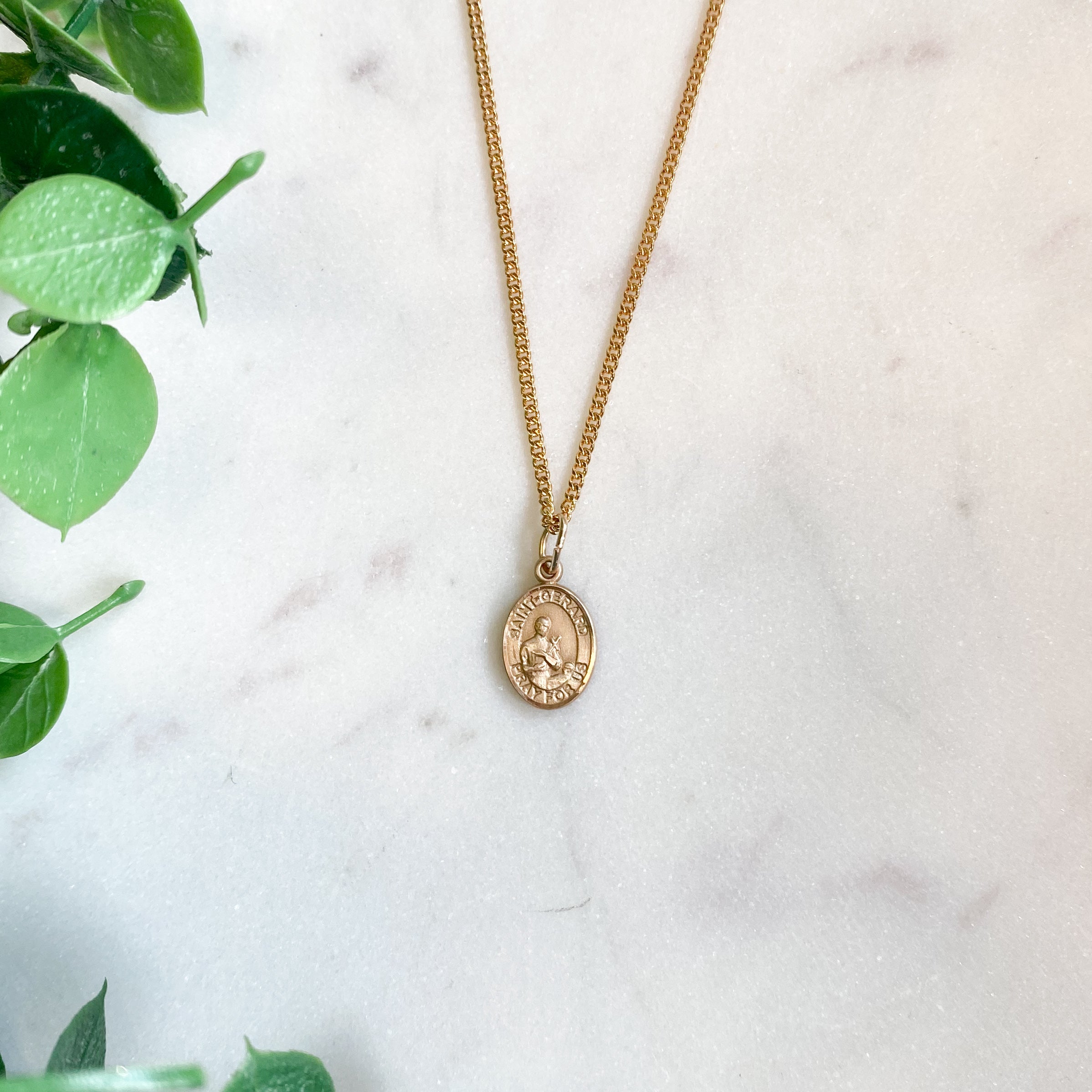 Small Gold Filled St. Gerard Necklace