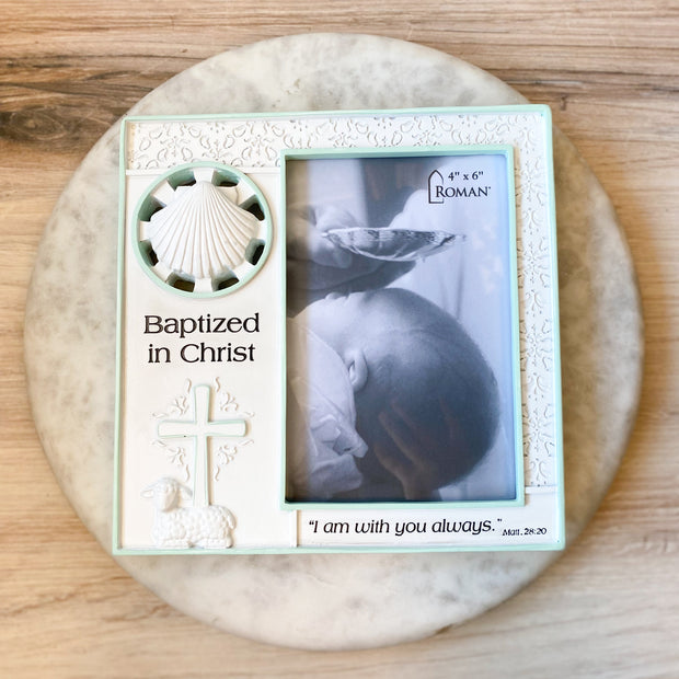 7.25"H Baptism Boy Frame 4x6