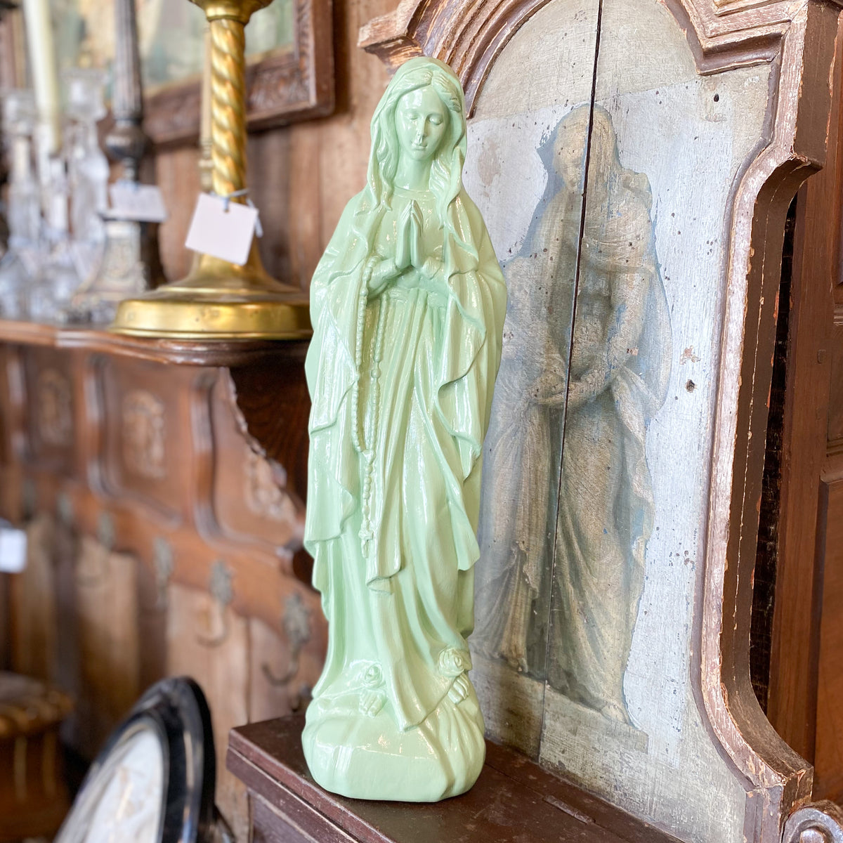 Resin Mary, Mint Color 19"H