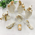 7.5" H 8 Piece ST White Nativity