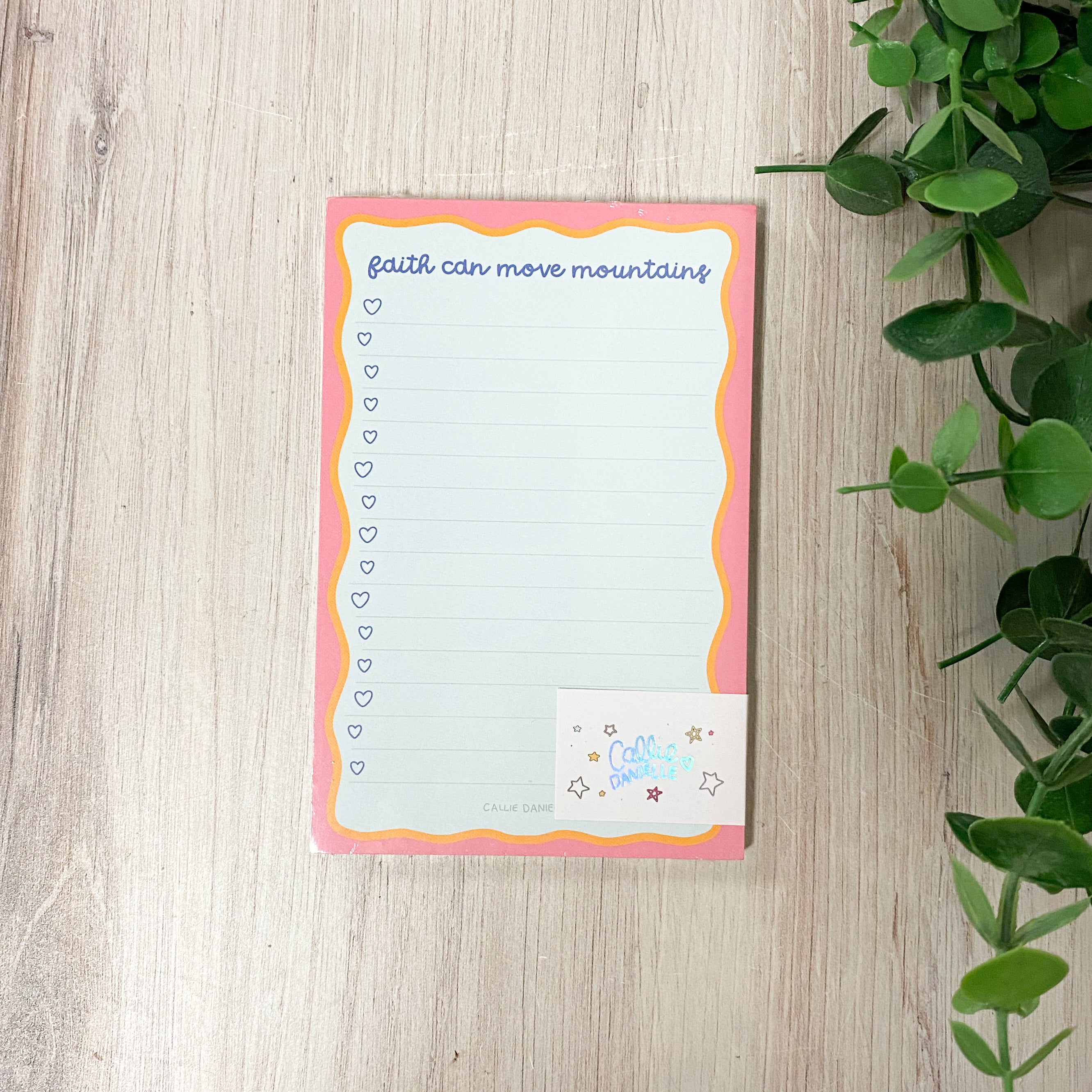 Faith Can Move Mountains 4x6 Notepad