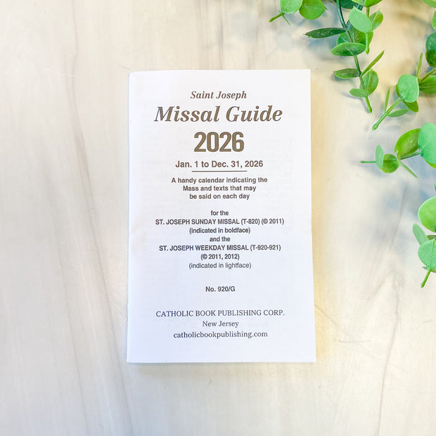 St. Joseph Missal Guide for 2026
