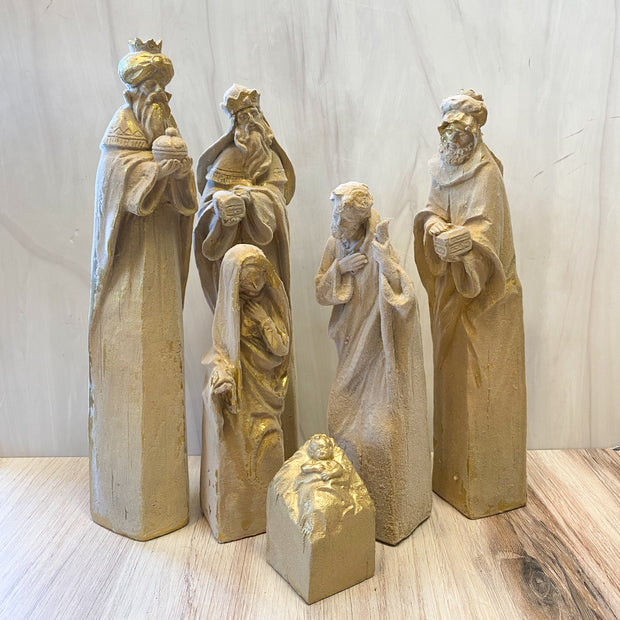 Tan & Gold Nativity