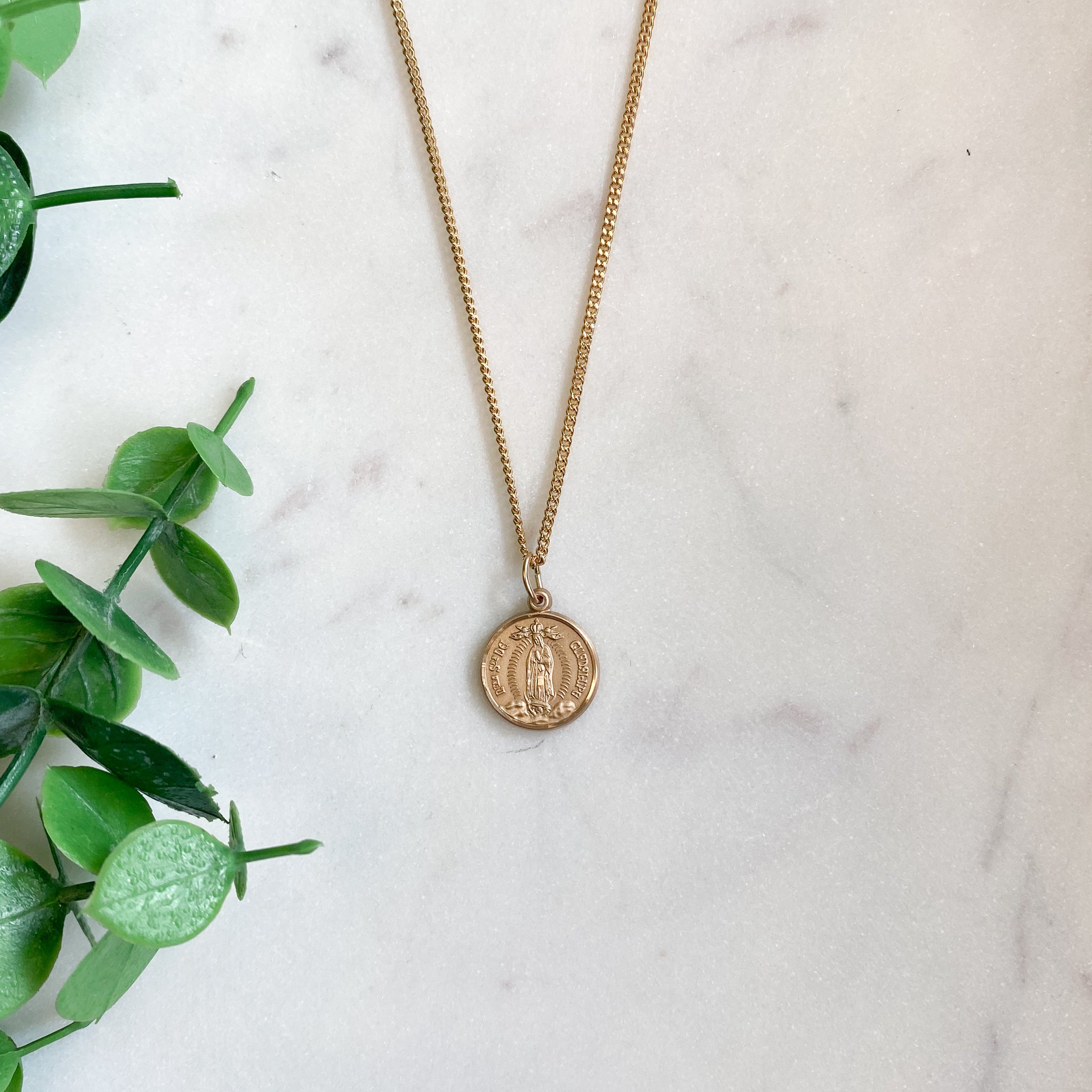 Gold Filled Our Lady of Guadalupe Necklace