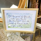 4x6 Gold Framed Scriptures; Quotes