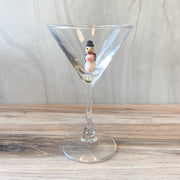 4"Rd x6-1/4"H Martini Glass Holiday Icon Inside, 8 Styles