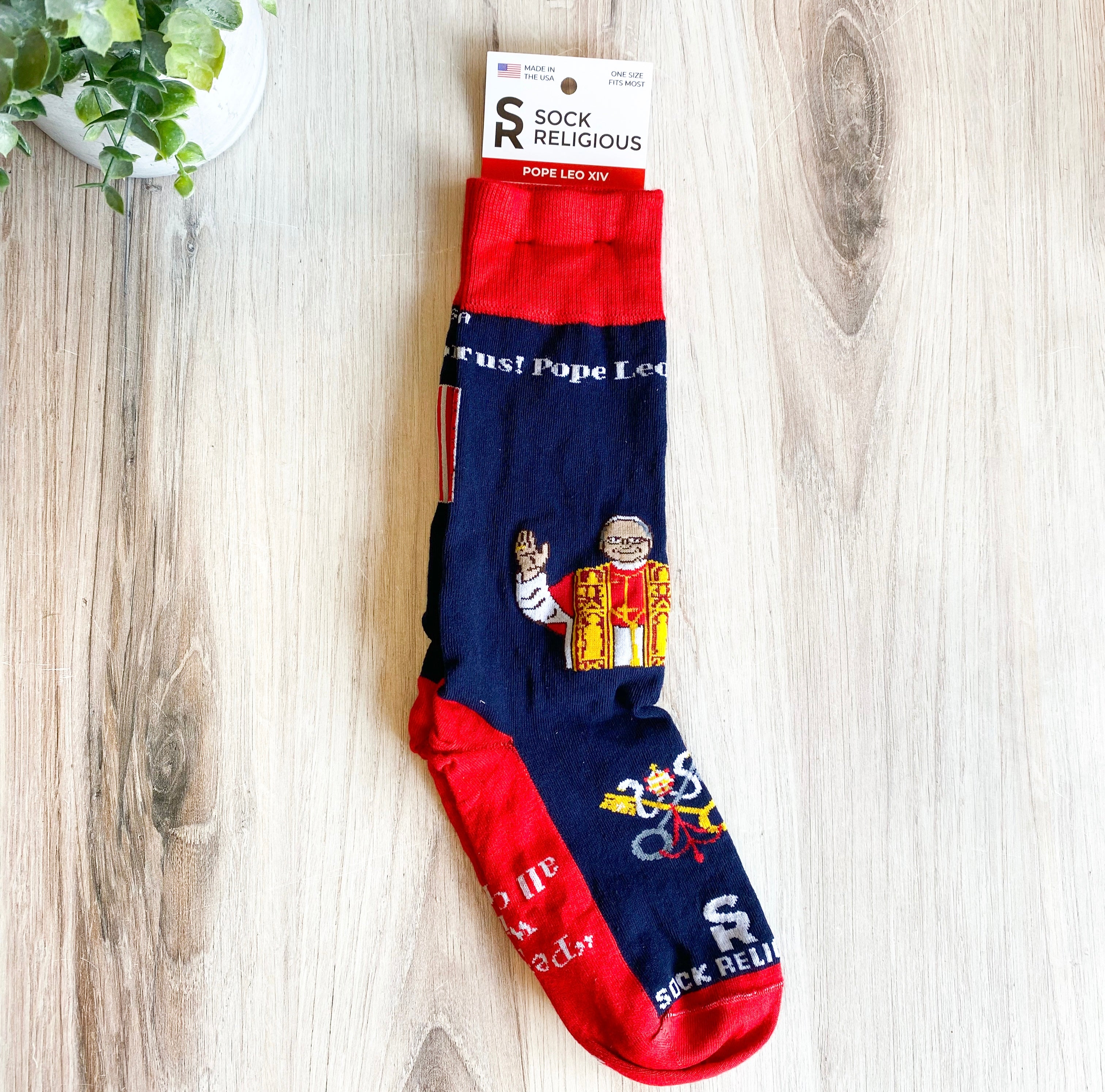 Pope Leo XIV Adult Socks