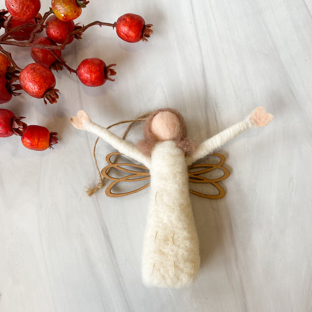 Wool Felt Angel Ornament