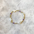 Island Girl Purple Sunset Prayer Bracelet