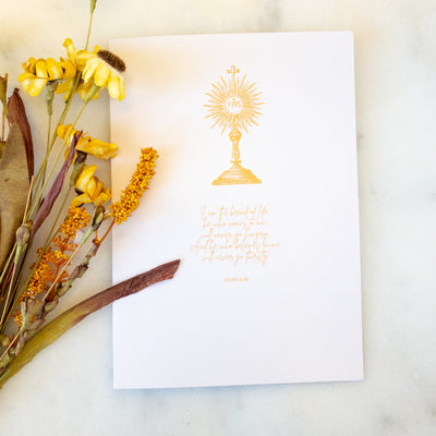 I am the bread of life greeting card