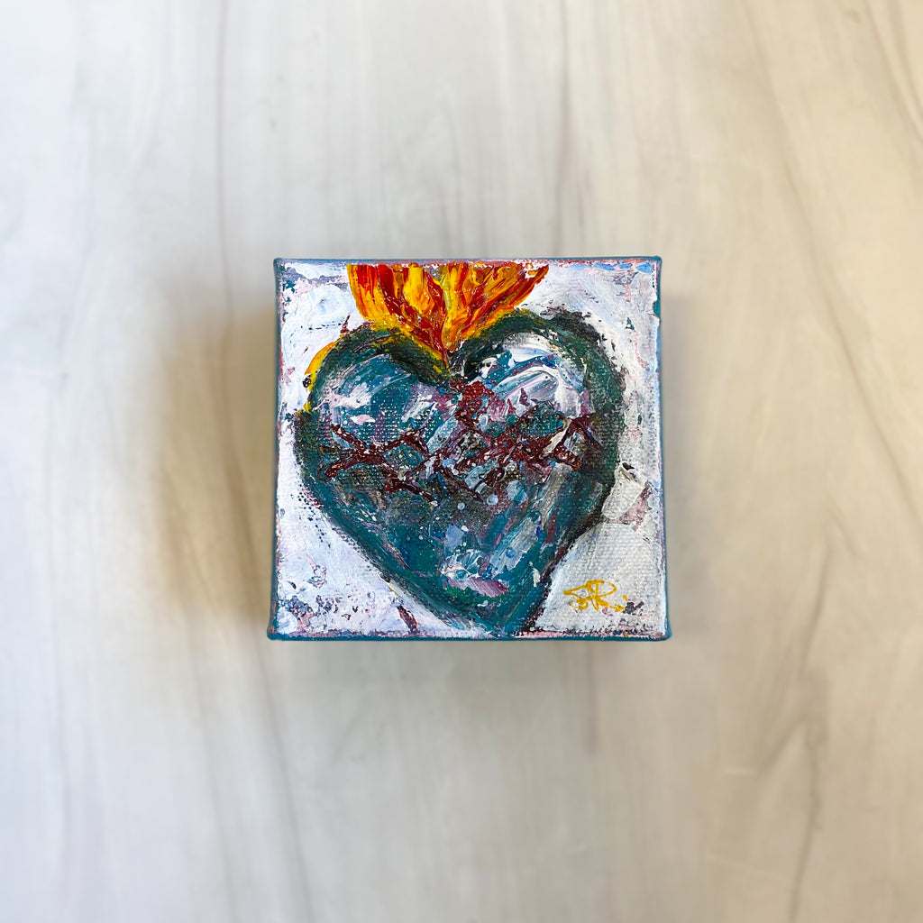 "He Loved Us First" Original Canvas Art Blocks Series #17, 18, 19, 21, 23, 24