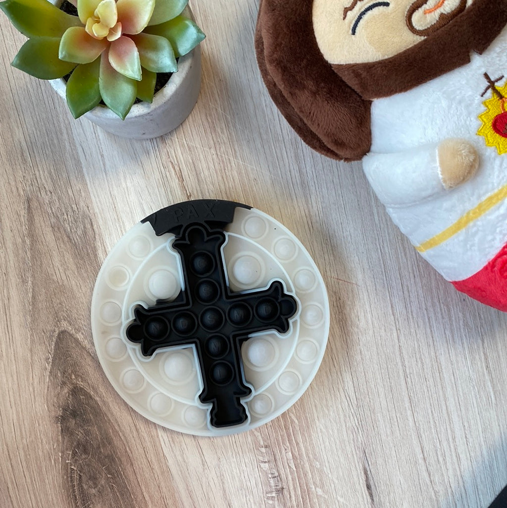 Glow in the Dark St. Benedict Pop-It