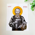Embellished St. Joseph the Worker print