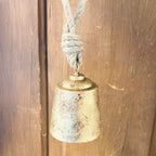 Rustic Gold Bell Ornament
