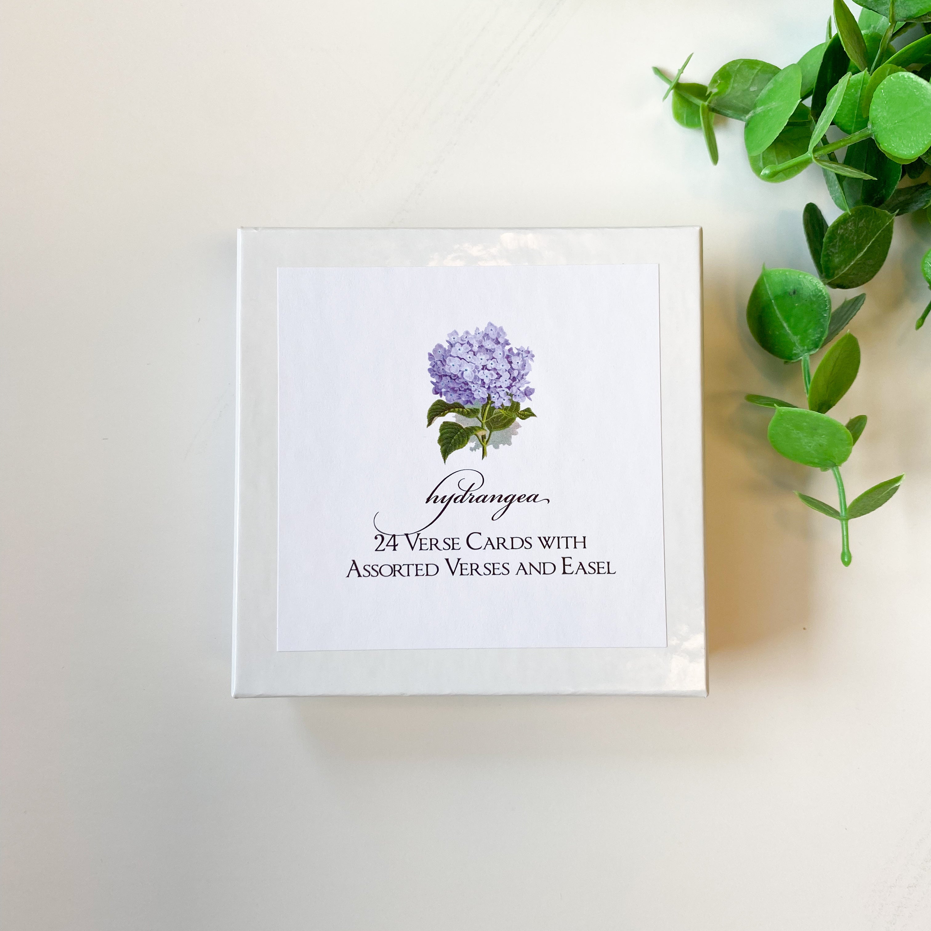 Verse Card/Easel - Hydrangea - 24 Verses
